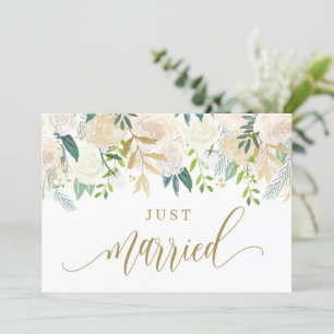 Anuncio Acuarela Marfil Peony y Rosa recién casados