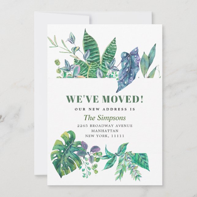 Anuncio Acuarela Vegetación tropical (Anverso)