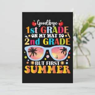 Anuncio Adiós 1º grado Hola 2º grado pero primer verano