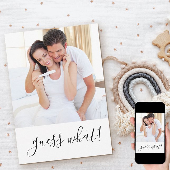 Anuncio Adivinen lo que esperamos un simple embarazo fotog (Subido por el creador)