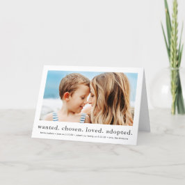 Anuncio adopción de foto mínima deseada elegida amada adop
