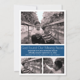 Anuncio Adopción infantil Minimalista azul moderna 3 Foto