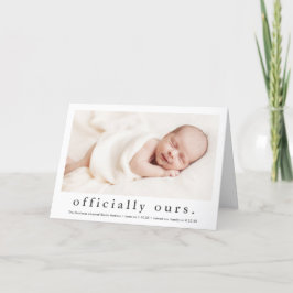 Anuncio Adopción Mínima de Fotos Oficialmente Nuestros