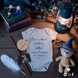 Anuncio adorable de embarazo para Halloween