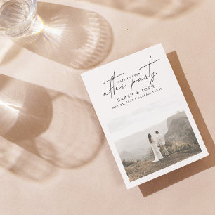 Anuncio Afortunadamente Después De La Recepción De La Boda