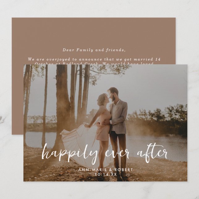 Anuncio Afortunadamente después del guión Boda de fotos ho (Anverso / Reverso)