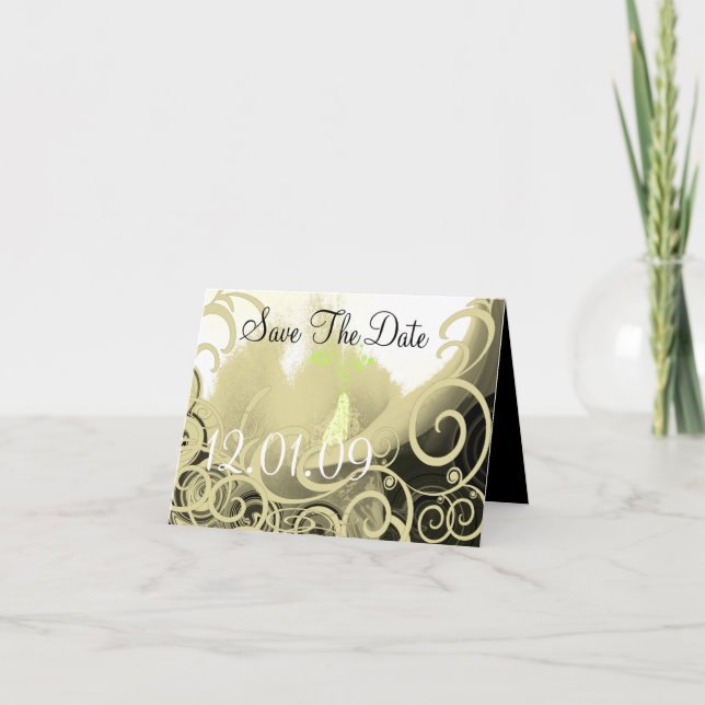 Anuncio Ahorre el lirio de Cala de la fecha - moreno y (Anverso)