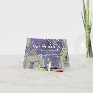 Anuncio Ahorro de fecha de boda de acuarela Nashville