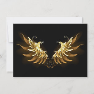Anuncio Alas del Ángel de Oro sobre fondo negro