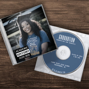 Anuncio Álbum de Funda de CD de música Cover Blue Graduati