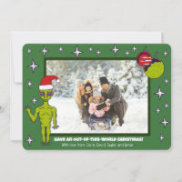 Alienígena espacial en una foto de Navidades de Sa