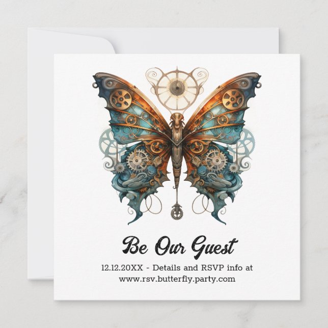 Anuncio Almirante Mariposa Chronoflutter Boda Steampunk  (Anverso)