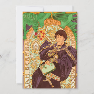 Anuncio Alphonse Mucha Príncipe y Dragón