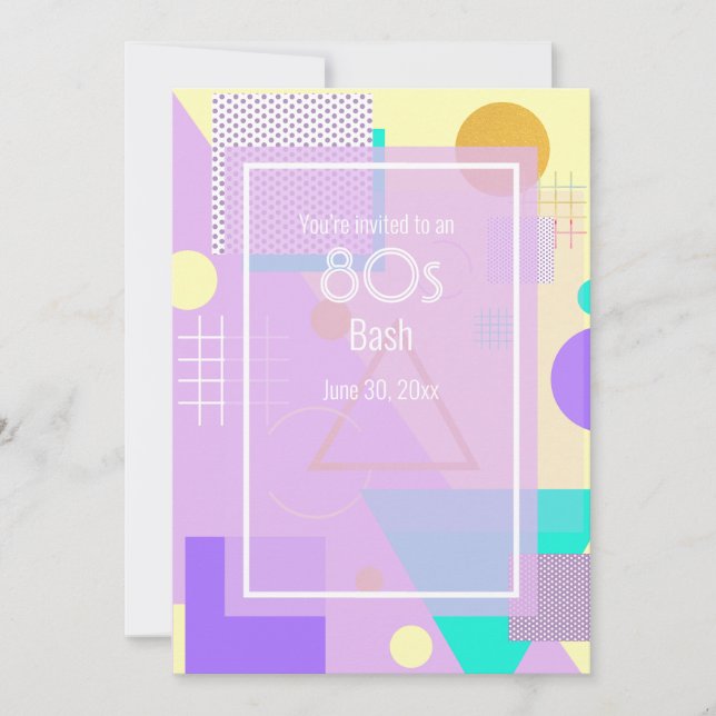 Anuncio amarillo geométrico (Anverso)