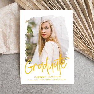 Anuncio Amarillo Graduación de fotografías de guiones gr