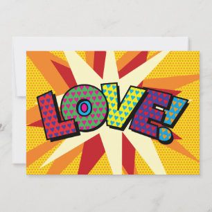 Anuncio Amor Tu Mensaje Burbuja de Hablado Divertido Retro
