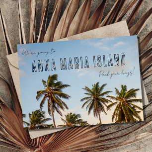 Anuncio Anna Maria Florida Beach Wedding Save the Date