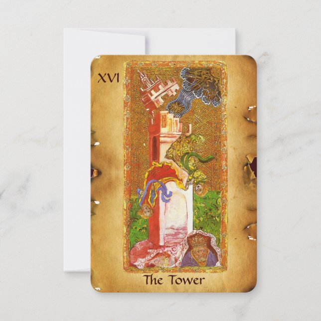 ANUNCIO ANTIGUA RENAISSANCE TAROTS 16 / LA TORRE (Anverso)