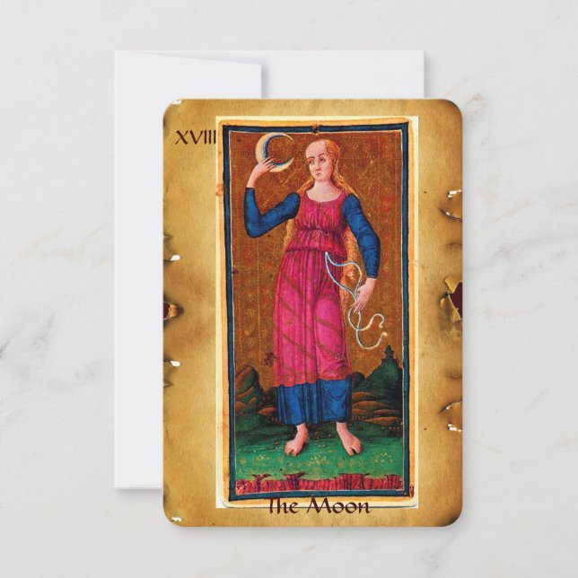 ANUNCIO ANTIGUA RENAISSANCE TAROTS 18 / LA LUNA (Anverso)