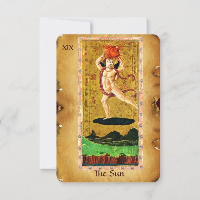 ANUNCIO ANTIGUA RENAISSANCE TAROTS 19 / EL SOL (Anverso)