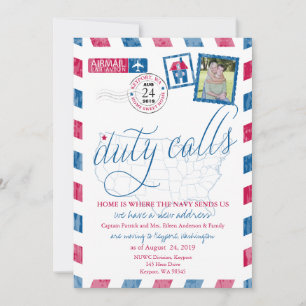 Anuncio Antiguo de Correo Aéreo Militar de Mudanza