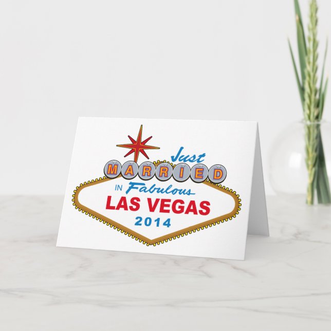 Anuncio Apenas casado en Las Vegas fabuloso 2014 (Rótulo) (Anverso)