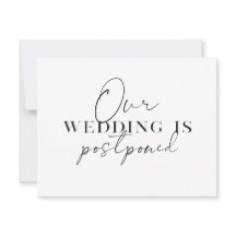 Aplazamiento de Boda Cambio Moderno de Planes