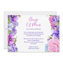 Aplazamiento de Cambio de Planes de Paisley Púrpur