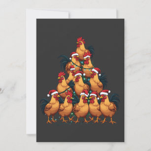 Anuncio Árbol de navidad de pollo Feliz Navidad Divertidas