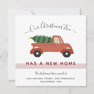 Anuncio Árbol de Navidad en vacaciones en coche rojo