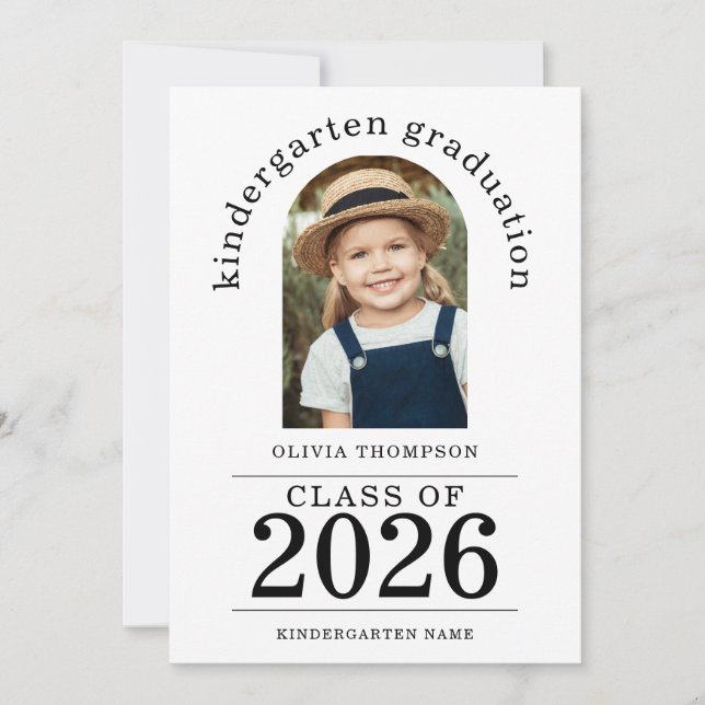 Anuncio Arch Photo Kindergarten Graduado 2025 (Anverso)