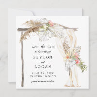 Arco Boda Tropical Boho Salva La Fecha