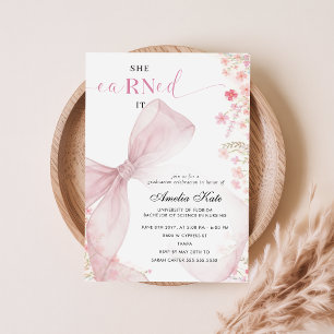 Anuncio Arco Floral Rosa de Enfermería Graduación Foto Mod
