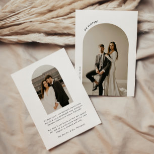 Anuncio Arco minimalista para elopement de boda de 2 fotos
