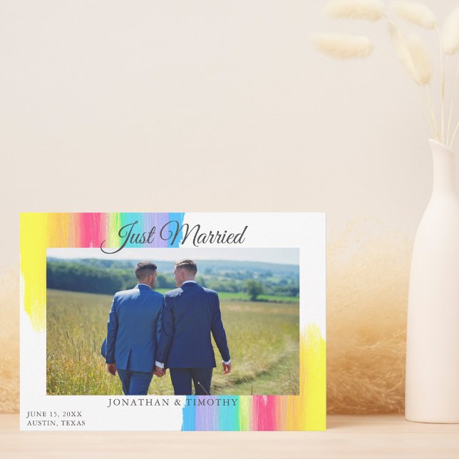 Anuncio Arcoiris recién casado Boda de Moda fotográfica (Subido por el creador)
