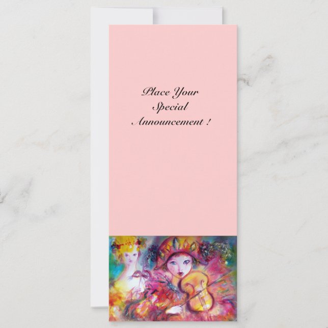 Anuncio ARLEQUÍN Y COLOMBINA / Carnaval de Venecia (Anverso)