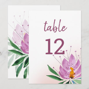 Anuncio Arte de Acuarela de Loto Violeta Romántico Elegant