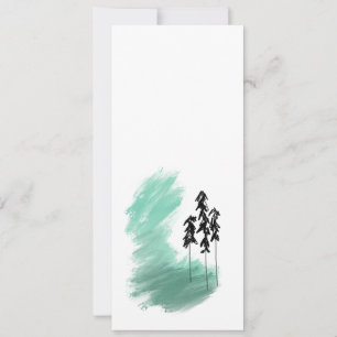 Anuncio arte de árbol verde escandinavo simple moderno men