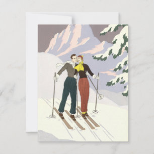 Anuncio Arte Deco Vintage Amor y Romance Recién Casados Es