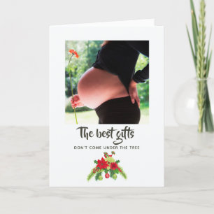 Anuncio Arte popular Navidad floral acuarela bebé esperado