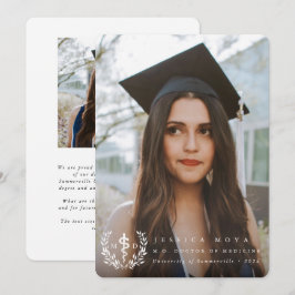 Anuncio Asclepio Blanco Médica de Graduación de Medicina