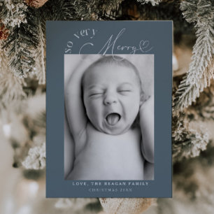 Anuncio Así que muy Feliz Navidad Slate Blue Birth