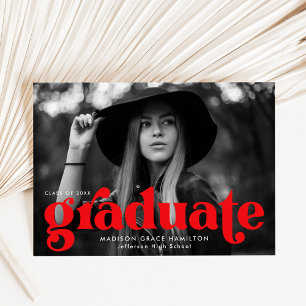 Anuncio Audacia de tipografía en negrita: Graduación de fo