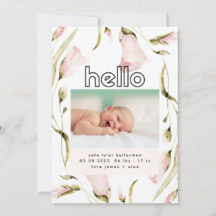 Anuncio audaz boho chica rosa de la flor silvestre hola be