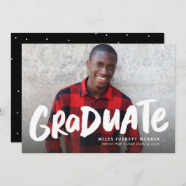 Anuncio Audaz graduación moderna de moda una foto graduada