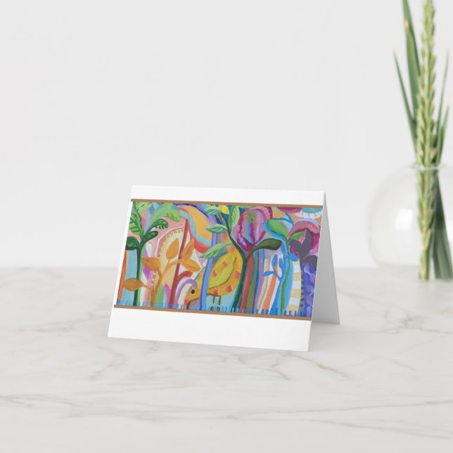 Anuncio Ave en el jardín (Anverso)