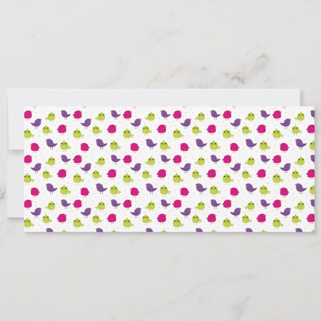 Anuncio Aves alegres y coloridas (Anverso)