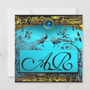Anuncio AVES DE AMOR DE BODAS MONOGRAMA negro amarillo tur
