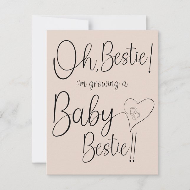 Anuncio Baby Bestie Announcement (Anverso)