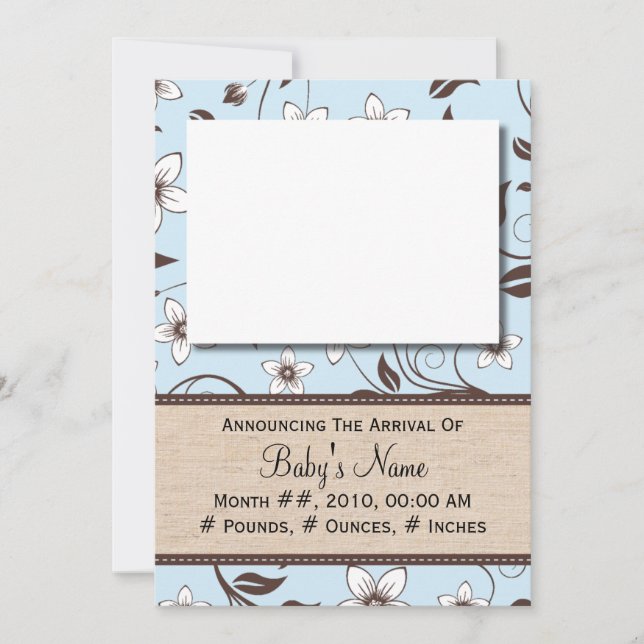 Anuncio Baby Boy Floral (Anverso)